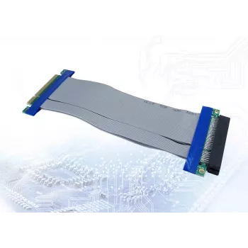 Inter-Tech 88885364 PCIe saskarnes karte zila pelēka