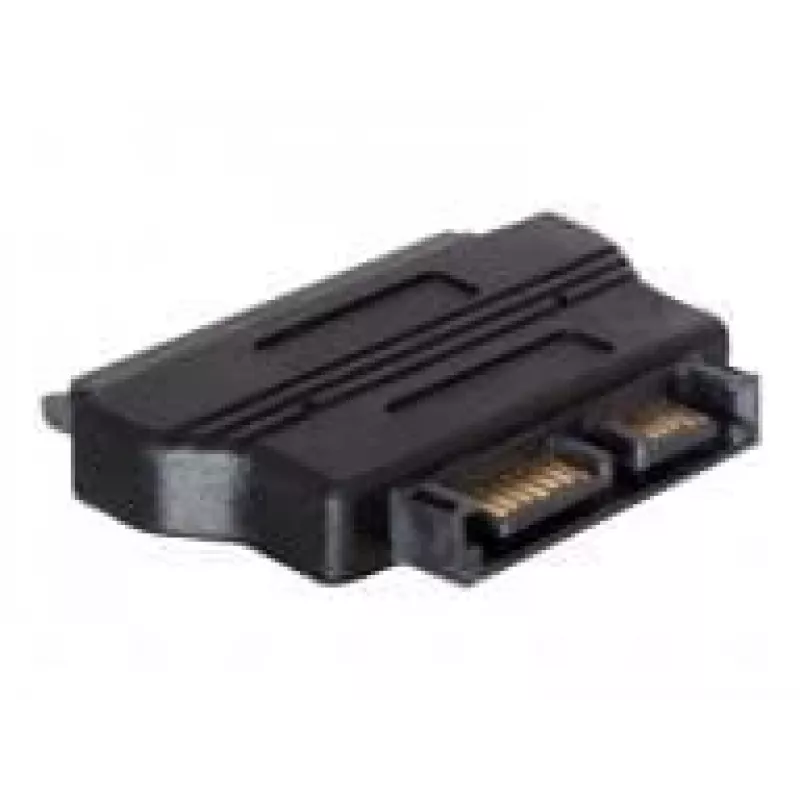 Adapter SATA 22-pin FM uz SATA 13-pin M Melns DeLOCK
