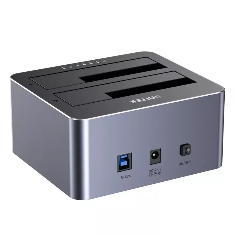 Unitek klonēšanas stacija 2X SATA 2,5/3,5 USB 5 Gb/s