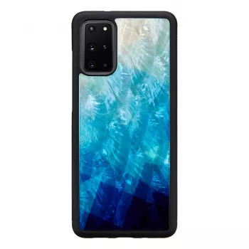 Aizsargmaciņš iKins Samsung Galaxy S20+ zils melns pērļu efekts