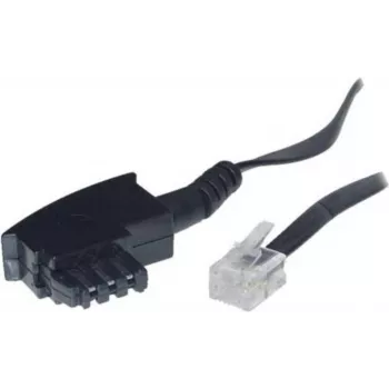 ShiverPeaks S/CONN 6m TAE-F – RJ11 telefona vads, melns caurspīdīgs