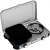 Portatīvā grila plīts Campingaz 2213311, 2 zonu, 5,4 kg, 490×350 mm, melna/pelēka/sudraba