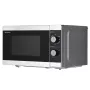 Kombinētā mikroviļņu krāsns Sharp YC-MG01E-S — 20 L, 800 W mikroviļņi, 1000 W grils, 5 jaudas līmeņi, rotācijas vadība, 25,5 cm pagrieziena galds