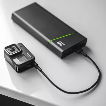 USB kabelis Green Cell KABGC19 USB 2.0 2m USB A USB C Melns