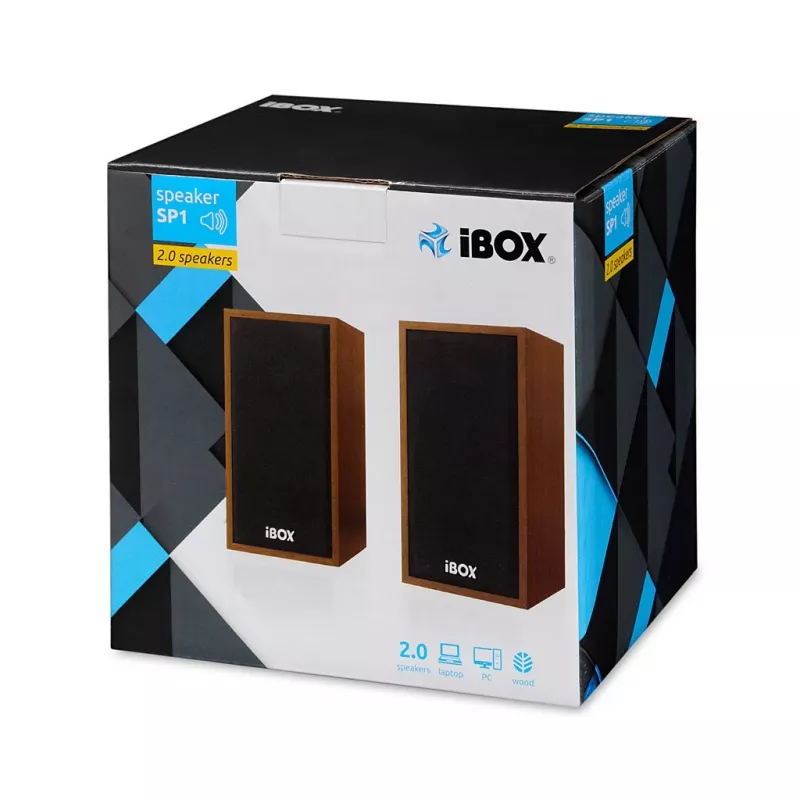 Skaļrunis IBOX IGLSP1 vadu 2.0 galda skaļrunis 10 W Cherry