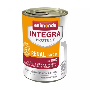 Slapjā suņu barība animonda Integra Protect Nieren Beef 400 g — nieru atbalsts, pieaugušiem, liellopu gaļa