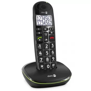 DECT telefons Doro PhoneEasy 110 ar zvanītāja ID, melns