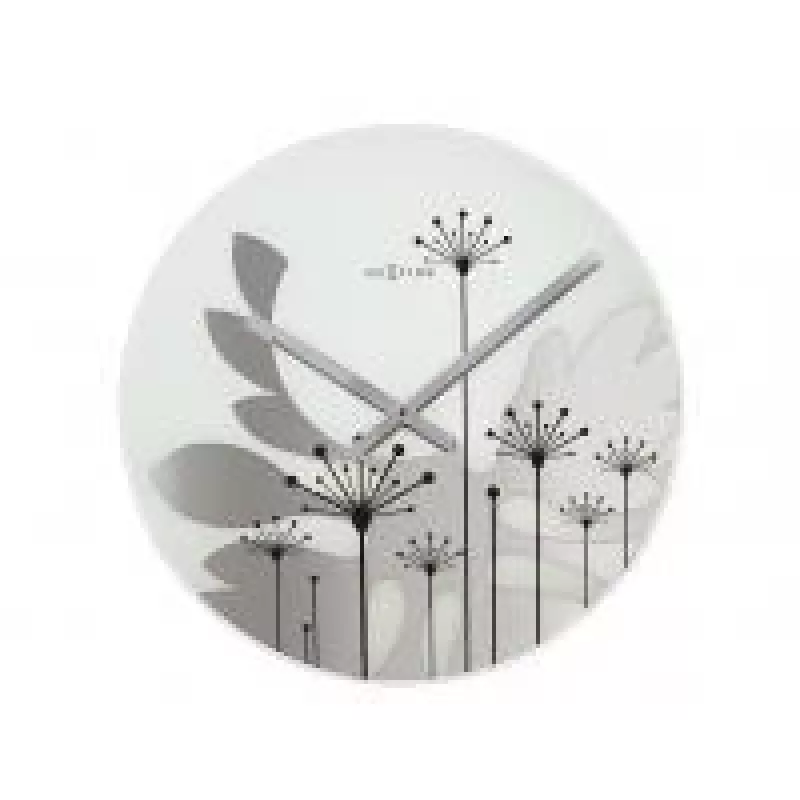 NeXtime klok 8088 Grass, Ø43 cm, sienas, pelēks