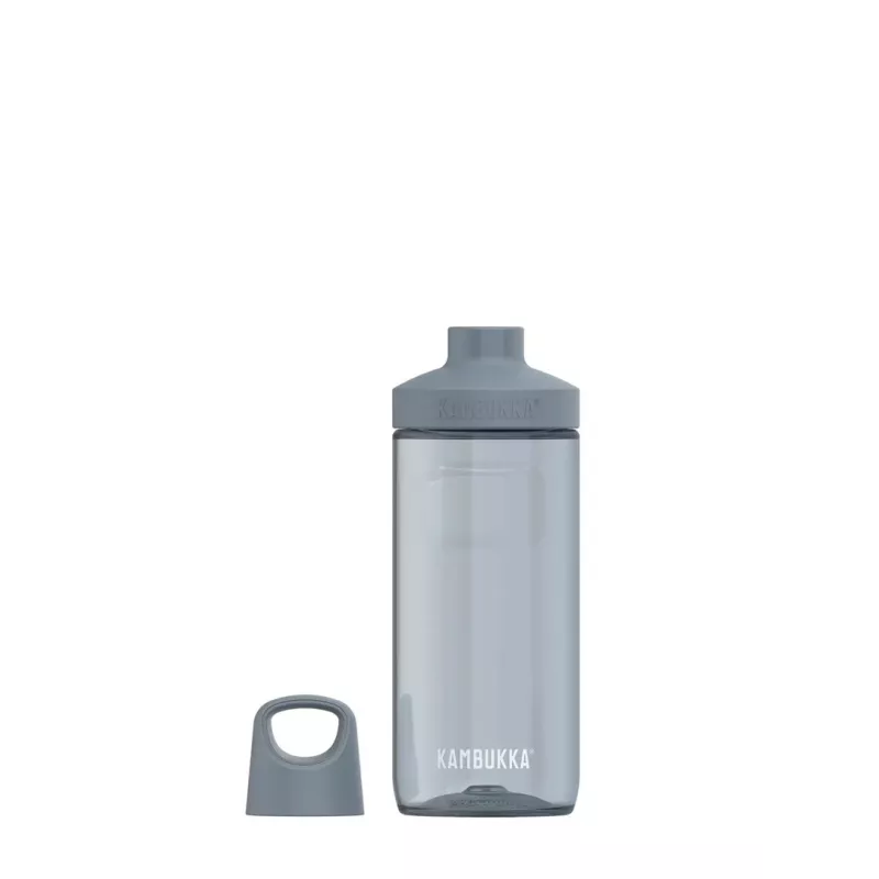 Izolēta ūdens pudele Kambukka Reno 500 ml, Tritan (50% pārstrādāts), pelēka, skrūvējams vāciņš, trauku mazgājamā mašīnā droša