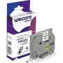 Lentīšu lente TZe Brother Armor K80009W4, 9 mm x 8 m, melns uz balta