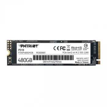 SSD disks Patriot Memory 480 GB M.2 PCI Express 3.0 NVMe P310