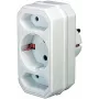 Strāvas adapteris Brennenstuhl 1508050 ar 2 + 1 kontaktligzdām balts