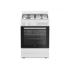 INDESIT I6G5KCW Plīts ar gāzes virsmu un elektrisko cepeškrāsni, balta, 60 cm