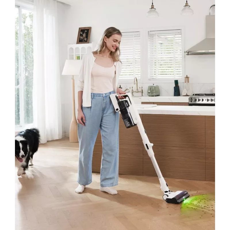 Tineco A50S Plus 2-in-1 stieņa putekļsūcējs, bezmaiss, 185 W, balts