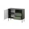 1D2S TRESSE kumode 100x40x75 matēts zaļš