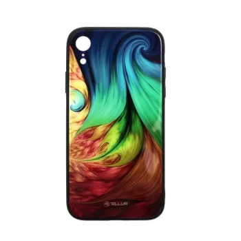 Tellur Cover Glass Print iPhone XR Mesmeric – cietā aizmugures aizsargmaciņš ar stikla apdruku