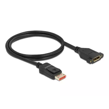 DeLOCK 87095 DisplayPort pagarinātāja kabelis paneļmontāžai 8K 60 Hz 1 m