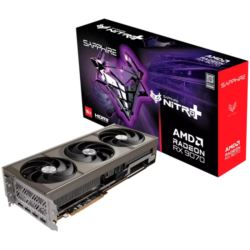 SAPPHIRE NITRO+ Radeon RX 9070 16GB GDDR6 Grafiskā karte
