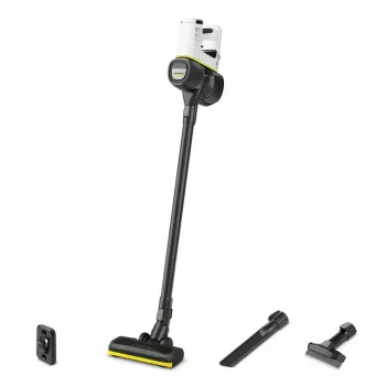 Stick putekļsūcējs Karcher VC 4, 2-in-1, bez maisa, bezvadu 21.6V Li-Ion, 30 min darbība, HEPA, 2 ātrumi, dzeltens/melns