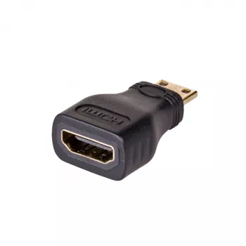 Akyga AK-AD-04 HDMI adapteris, HDMI ligzda – mini HDMI spraudnis, melns