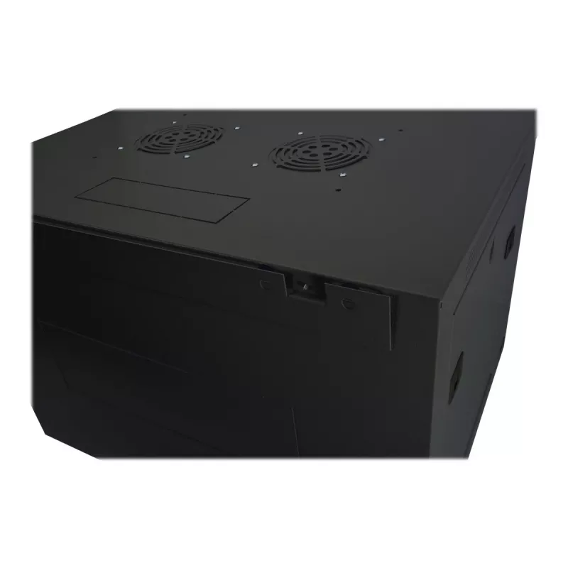DIGITUS Dynamic Basic DN-19 16-U-EC-SW – 19 inch tīkla skapis sienas montāžai, 16U, melns (RAL 9005)