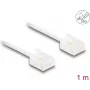 DeLOCK RJ45 Cat.6 UTP Ultra Slim 1m Balts tīkla kabelis