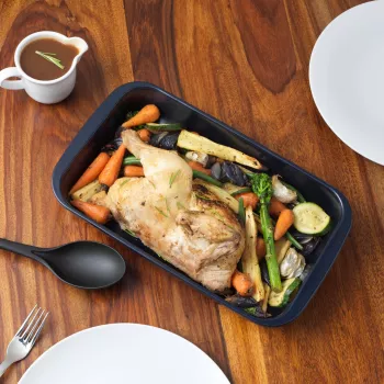 Stikla cepešpanna Russell Hobbs RH01144EU7 34 cm, tumši zila