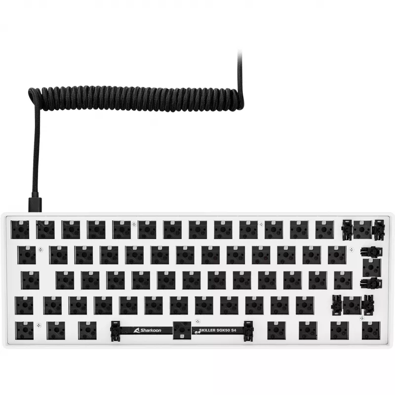 Sharkoon Skiller SGK50 S4 Barebone spēļu tastatūra USB balta