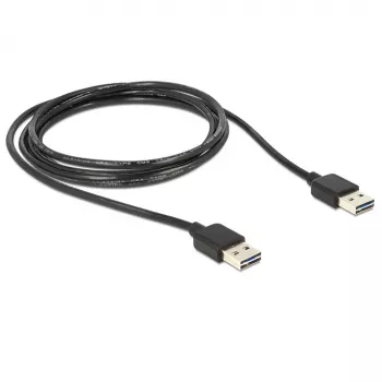 USB kabelis DeLOCK 85556 USB 2.0 2 m Melns