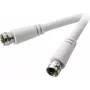 SpeaKa Professional SAT savienojuma kabelis [1x F-Spraudnis - 1x F-Spraudnis] 1,50 m 90 dB Balts (SP-7870000)