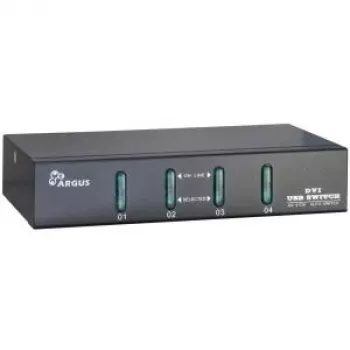 Inter-Tech Argus KVM-AS-41DA - KVM/Audio slēdzis - 4 x KVM/Audio - galddatora (88887201)