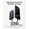 Anker Powerbank 545 NANO 30W 10000mAh ar iebūvētu USB-C kabeli, melna