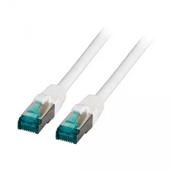 EFB-Elektronik RJ45 savienojuma kabelis Cat.6A S/FTP LSZH Balts 7,5m