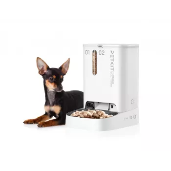 Automātiskais dubultais barotājs/dzirdinātājs PETKIT YUMSHARE P591 — ABS korpuss, balts, universāls suņiem un kaķiem