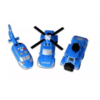 Popular Playthings Mix or Match Vehicles Policijas komplekts