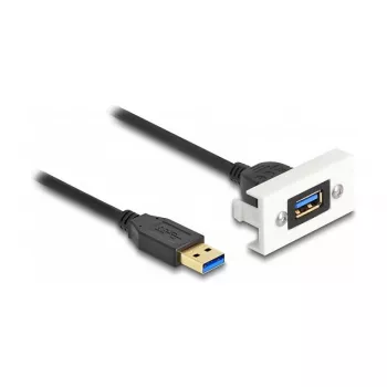 DeLOCK Easy 45 modulis SuperSpeed USB 3.2 Gen 1 USB Type-A sievišķais uz vīrišķo 1m