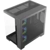 Silentware View A-RGB Black PC korpuss VIEWBLACK — vidējais tornis ar A-RGB apgaismojumu