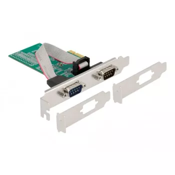 DeLOCK 89555 PCIe seriālā adaptera karte - 2 x RS-232