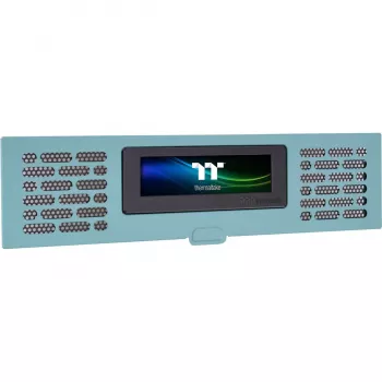 Thermaltake AC-067-OOCNAN-A1, pilna torņa korpuss, LCD paneļa komplekts, tirkīza, 5 V, 14 W, 277.5 mm