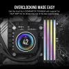 CORSAIR DOMINATOR TITANIUM RGB 96GB (2x48GB) DDR5 6400MT/s atmiņas komplekts, balts