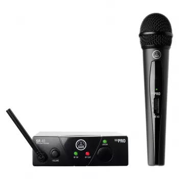 Bezvadu mikrofona komplekts AKG WMS40 ISM 3 UHF frekvenču diapazons, pārnēsājams ar lavaljē/rokas mikrofonu