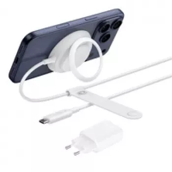 Bezvadu viedtālruņa lādētājs Belkin WIA014kqWH — iekštelpu, USB barošana, balts