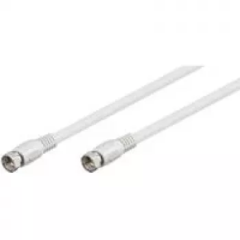 Wentronic Goobay SAT savienojuma kabelis, 100% ekranēts, balts, 3.5 m - F-spraudnis F-spraudnis (27498)