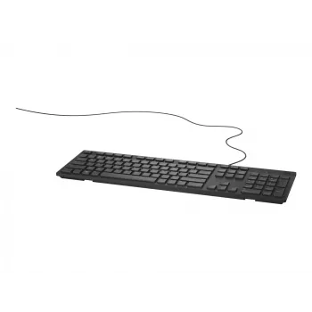 Vadu pilnizmēra tastatūra Dell KB216 — QWERTY Nordic izkārtojums, melna, USB