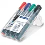 Marķieris Staedtler Lumocolor 350 WP4 4 gab. (Melns, Zils, Zaļš, Sarkans)