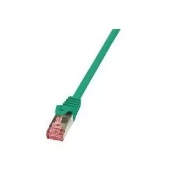 Logilink PrimeLine - Patch-Cable - RJ-45 (Tēviņš) - RJ-45 (Tēviņš) - 7.5 m - SFTP, PiMF - CAT 6 - Bez halogēna - Zaļš (CQ2085S)