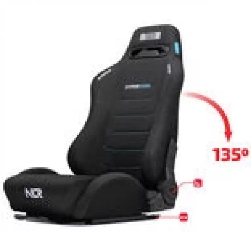 Sacīkšu sēdeklis Next Level Racing ERS3 HYPERCOOL ventilēts melns — sim racing kokpita sēdeklis