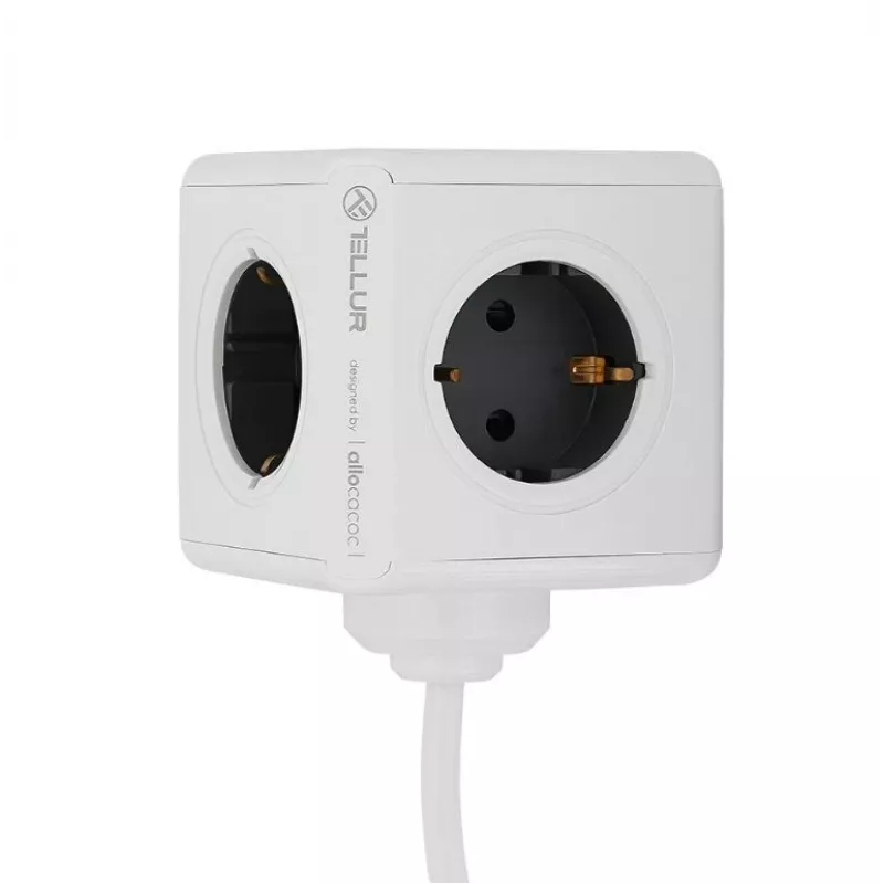Tellur Power Cube Extended 4 kontaktligzdas 2 USB porti