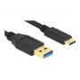 Delock SuperSpeed USB 3.2 Gen 1 vads no Type-A uz Type-C, 2 m, melns