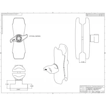 RAM Mounts dubultā ligzda roka RAM-D-201U